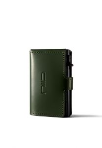 NIID Anti Scratch ‧RFID‧Automatic Leather Mini Wallet - Green NII10-GN-WAL