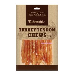 A Freschi Srl - Turkey Tendon Coil_Long Dog Snacks Dental Chew 80g #AFK25H AFK25
