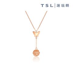 TSL|謝瑞麟 - 18K玫瑰色黃金頸鍊 AG966