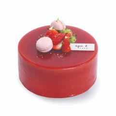 [電子換領券] agnès b. - 草莓與馬斯卡彭慕斯蛋糕 4 吋