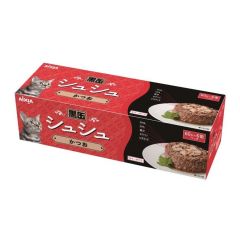 AIXIA - Kuro-Can Cat Wet Food Can 60g x 6 can (4 flavors) AIXIA_BSS6_all