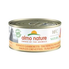 Almo Nature - HFC Natural 吞拿魚 鮮蝦 (150g)貓罐頭 #5128/001174