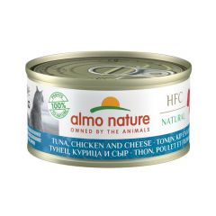Almo Nature - HFC Natural 吞拿魚 雞肉 芝士(70g)貓罐頭 #9080/001358