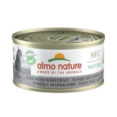 Almo Nature - HFC Natural 吞拿魚 白飯魚(70g)貓罐頭 #9084/001419