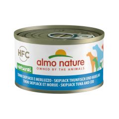 Almo Nature - HCF Natural 正鰹吞拿魚 鱈魚(95g)狗罐頭 #5503/120790