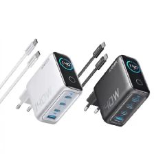 Anker - Charger with USB-C Cable | 140W | 4-Port |PD 3.1 | B2697 [Black / Silver] ANKER_B2697_ALL