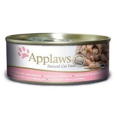 Applaws - 貓罐頭 - 吞拿魚&蝦 (156g) Tuna Fillet with Prawns (1件 / 6件)