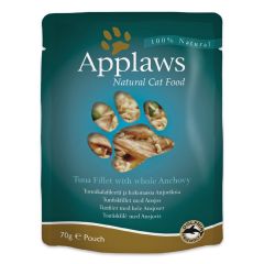Applaws - 吞拿魚+鯷魚(70g)貓袋裝濕糧 #8006