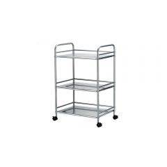 ASK_A090905 GLOBAL OUTLET - Multi-function 3 Tiers Kitchen Storage Rack with Wheel - (Grey)