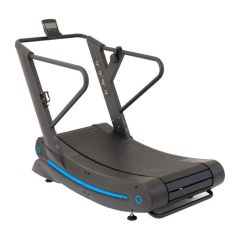 AXWellness - Commercial Professional Manual Non-Electric Motorized Curved Treadmill - Blue AXW-T0012