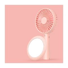 B&C Korea - Portable handheld fan creative household mini fan office desktop usb vanity mirror electric fan (3Color) B0111_All