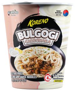 [E-Voucher] Big C- Koreno Korean Carbonara Creamy Flavor Stir-Fry Cup Noodles 65g CR-BC-8936028643306