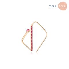 TSL|謝瑞麟 - GEN Collection 18K Rose Gold with Pink Sapphire Earring Single BC574 BC574-SAPK-R-XX-001