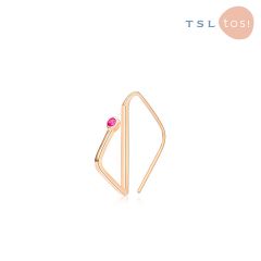 TSL|謝瑞麟 - GEN Collection 18K Rose Gold with Pink Sapphire Earring Single BC575 BC575-SAPK-R-XX-001