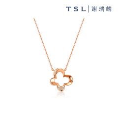 TSL|謝瑞麟 - 18K玫瑰色黃金鑲鑽石頸鍊 BC701