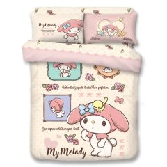 UJI Bedding - 1900 針瀛竹卡通床品套裝 - My Melody (多款呎碼)