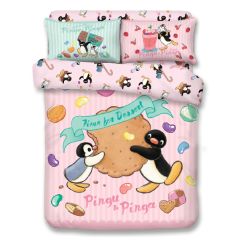 UJI Bedding - 1900 Threads Bamboo Textile Bedding Set - Pingu (Multi Sizes Options) BCS-PG2402-MO