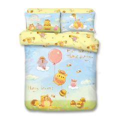 UJI Bedding - 1900 Threads Bamboo Textile Bedding Set - Disney Ufufy Winnie the Pooh (Multi Options) BCS-WP2401-MO