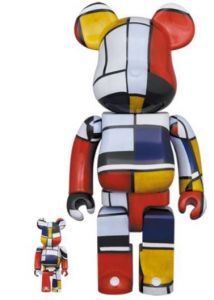 Be@rbrick -  Piet mondrian 400% & 100% 