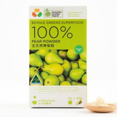 Beanie - 100% Freeze Dried Australian Organic Pear Powder (All-natural 14 sachets) BEBG006
