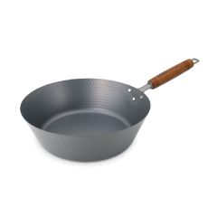 日本燕三条製鐵流｜頂級窒化鐵鍋系列 槌目深型煎鍋 28cm BJ0052