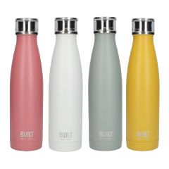 BUILT - Double Walled Stainless Steel PERFECT SEAL 17OZ BOTTLE (4 colors option) BLT-BOTL-DWSSPS