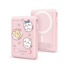 GARMMA - Chiikawa 磁吸帶線五合一行動電源 10000mAh [櫻花 / 混色] BO07451_ALL
