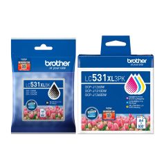 Brother - LC531原廠高容量墨盒套裝 (黑+黃+紅+藍)
