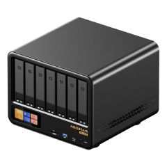 AOOSTAR - WTR MAX Ryzen 7 PRO 8845HS 6+5 Bay NAS Barebone Mini PC (BS-AWTRMAX) BS-AWTRMAX