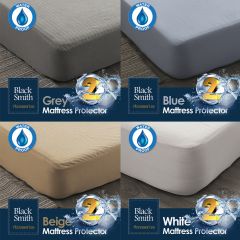 Black Smith - Waterproof Protector II Mattress Cover(Single/Double/Double Full/Queen/King Size) (4 colors option) BS_M001_Cover