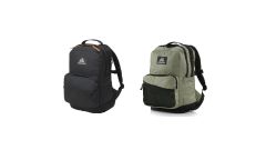 Gregory - Campus Day 背囊 (中/大) (黑色/綠色塗層)