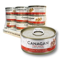 Canagan - 吞拿魚伴蟹肉貓罐頭 (75g x 12罐) #WA75_12 CANA-WA75-12
