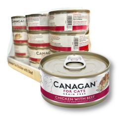 Canagan - Chicken with Beef|Cat Can (75g x 12 Cans) #WE75_12 CR-CANA-WE75-12