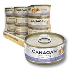 Canagan - 雞肉伴鴨肉貓罐頭 (75g x 12罐) #WK75_12 CANA-WK75-12