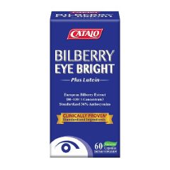 CATALO - Bilberry EyeBright Extract (Plus Lutein) 60 Capsules CATALONHS-3182