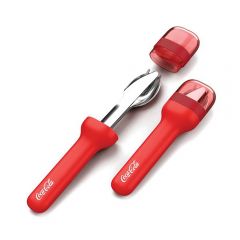 ZOKU - Coca-Cola Stainless Steel Pocket Utensil Set (Includes Spoon, Fork, Knife)