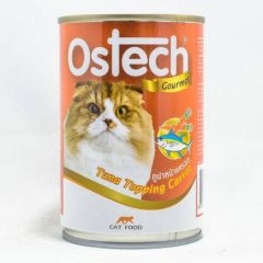 Ostech - 美味金槍魚配紅蘿蔔貓罐頭 400g x 24罐 [原盒]