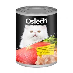 Ostech - 貓 濕糧 金槍魚和柴魚貓罐 400g CCOSTKIJ