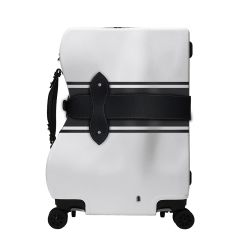 OOKONN - 奥空圓形手提行李箱 - 20吋登機規格 (白色/黑色)