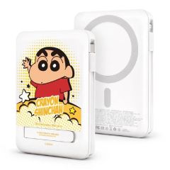[3C CCC Certified] GARMMA - Crayon Shin-Chan 5-in-1 Magnetic Magsafe Wireless Power Bank 10000mAh [Multi-Color] CR-CF70473_ALL