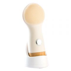 Nion Beauty - Opus Luxe Rechargeable Exfoliating and Anti-aging Facial Brush (White/Wood) CG421-01-01