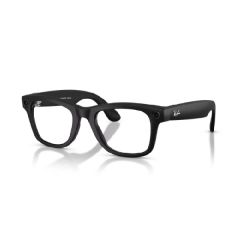 Meta Ray-Ban - Wayfarer (Gen 2) 智能眼鏡 霧面黑色 透明鏡片 (標準) 高鼻樑架 [平行進口] RW4012-601SSB50 l CKA36116