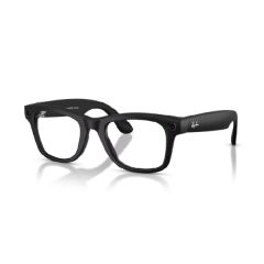 Meta Ray-Ban - Wayfarer (Gen 2) 智能眼鏡 霧面黑色 透明鏡片 (大) 高鼻樑架 [平行進口] RW4012-601SSB53 l CKA36117