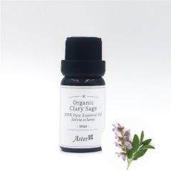 Aster Aroma Organic Clary Sage Essential Oil (Salvia sclarea) - 10ml CL-020130010O