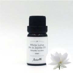 Aster Aroma 3% White Lotus Absolute (Nelumbo nucifera) in Organic Jojoba Oil (Simmondsia chinensis) - 10ml CL-020630010