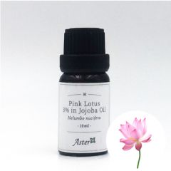 Aster Aroma 3% Pink Lotus Absolute (Nelumbo nucifera) in Organic Jojoba Oil (Simmondsia chinensis) - 10ml CL-020640010