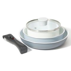 Francfranc - GO TABLE煮食鍋煎鍋5件套裝 灰色 CR-1101020008775