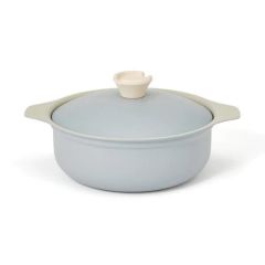 Francfranc - BICOLOR 連蓋鍋 24CM 藍灰色 CR-1101020040669