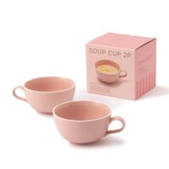Francfranc - ORDI 湯杯 2件套裝 粉紅色 CR-1101090003571