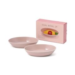 Francfranc - ORDI 橢圓形碗 2件套裝 粉紅色 CR-1101090019022